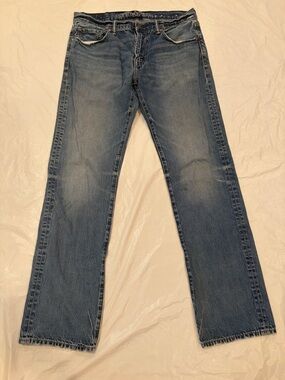 American Eagle Jeans Men's Size 34x36 Blue Med Wash Original Bootcut 100% Cotton
